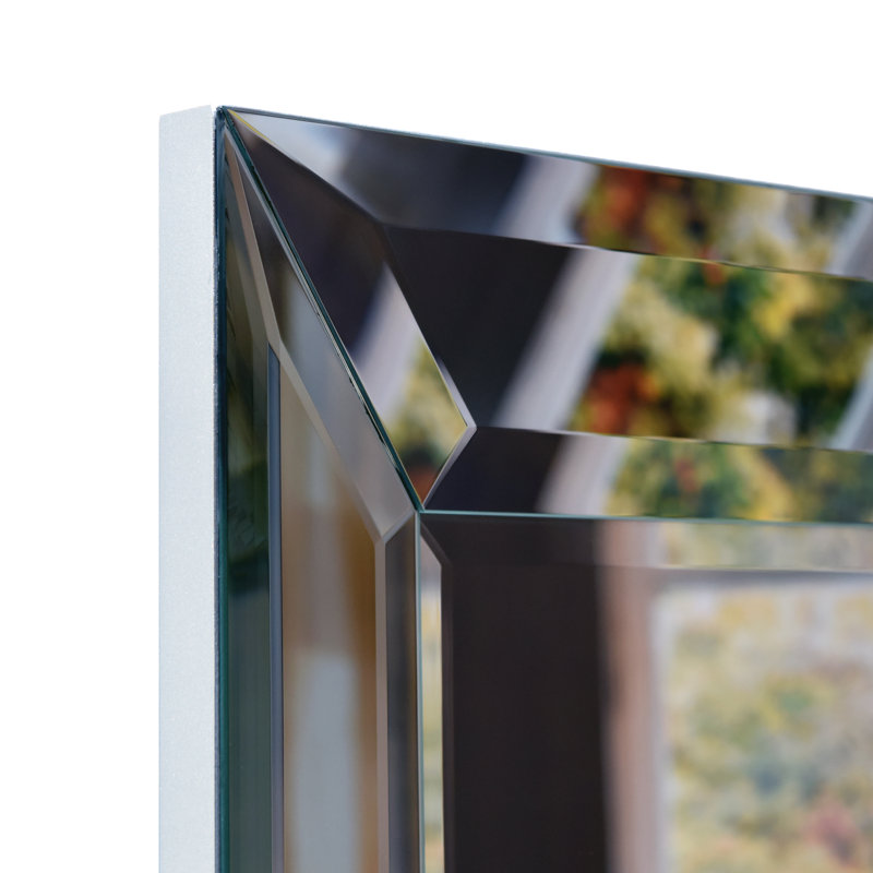 Lulubell Rectangle Glass Panel Frame Wall Mirror