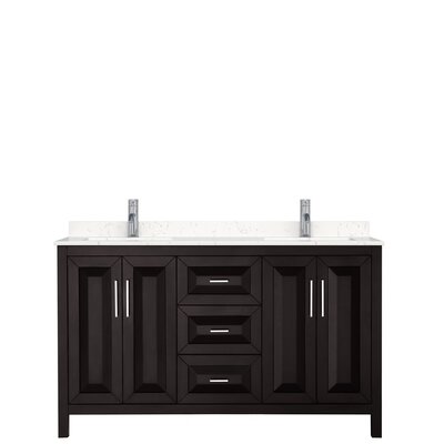 Daria 60"" Double Bathroom Vanity Set -  Wyndham Collection, WCV252560DDECMUNSMXX