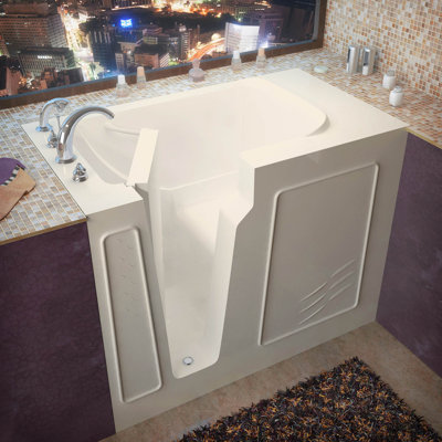 Flagstaff 52" x 29" Walk in Soaking with Faucet and Integrated Seat