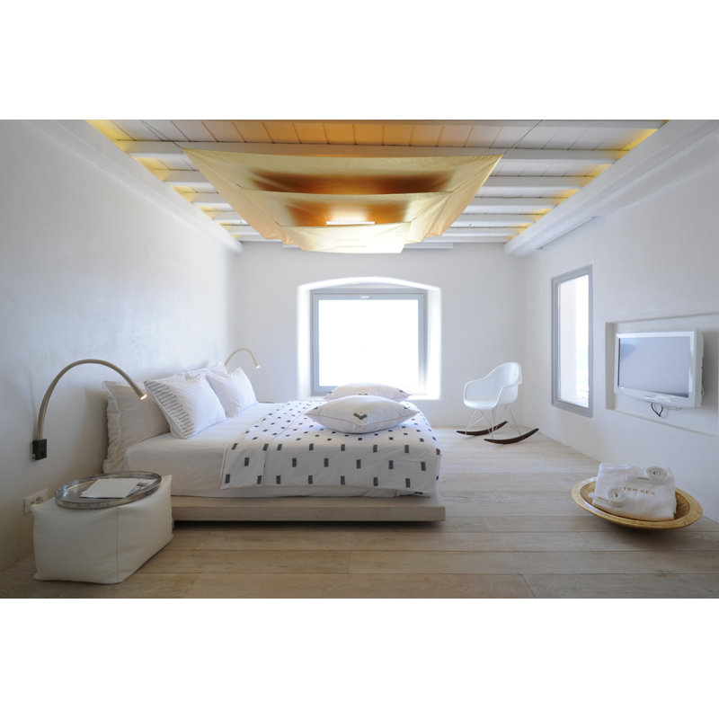 Flexiled Ap Leather 1-Light Spotlight, Ivory, 23.6" H x 4" W x 2" D, Satin Nickel