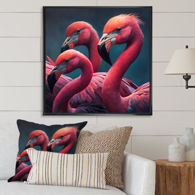 " Close Up Pink Flamingos I "