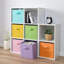 Cubes de rangement en tissu, bacs de rangement colorés, bacs à jouets, paniers de rangement pliables pour vêtements, livres, jouets, paquet de 6-1566442051-1566442049