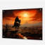 Cowboys, lever de soleil sur le cheval - Cowboys, art mural en acrylique-101521383