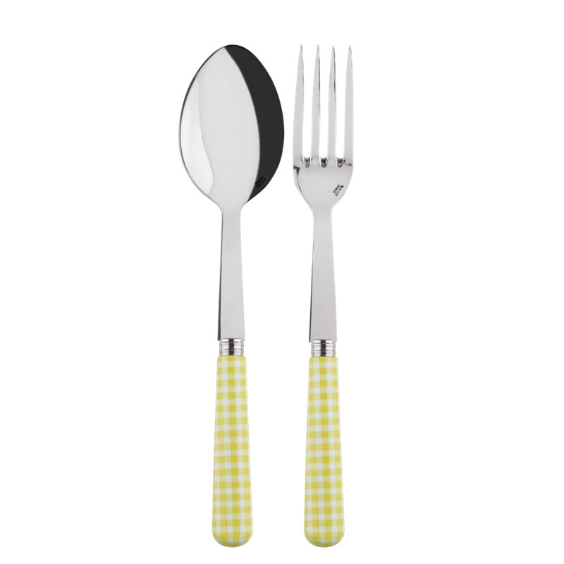Sabre Paris - Serving Set Gingham, Yellow