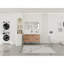 Meuble-lavabo autoportant 48 po avec lavabo en résine blanche et porte d'armoire à fermeture douce et 4 tiroirs