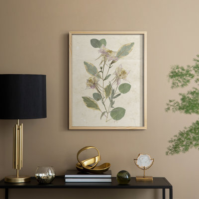 Pressed Arrangement III Framed Print - Solid Wood