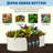 2 Pack Galvanized Raised Garden Beds Outdoor, 240x120x60cm, Rust-Resistant Metal Planter Boxes for Vegetables, Flowers & Herbs - Easy Assembly, Durable, Upgraded Anti-Cutting Strips - Beige-757167954-757167955