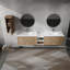 Meuble-lavabo mural 84 po avec lavabo et armoire d'appoint 84 po