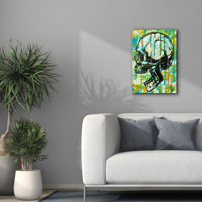 «Screaming Skull 2» par Dean Russo Studios, art mural sur toile, H 26 po x l 18 po x P 0,75 po