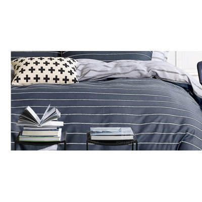 Cotton Twill Striped Comforter Set