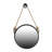 19.5" in  Round Mirror with Rope Strap