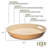 Lexa Bamboo Serving Tray W/ Handles, 16 Inch, Bamboo-116626171