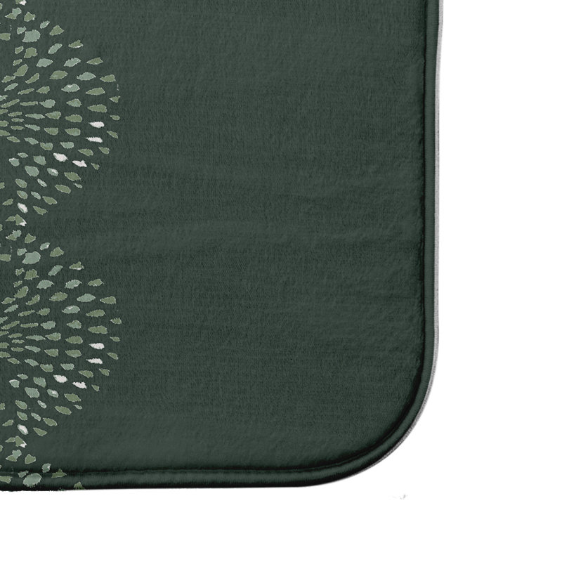 Tapis de bain Hawkinsville, l 34 po x L 21 po, Vert