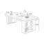 Bureau rectangulaire en bois massif brun noisette-888931676