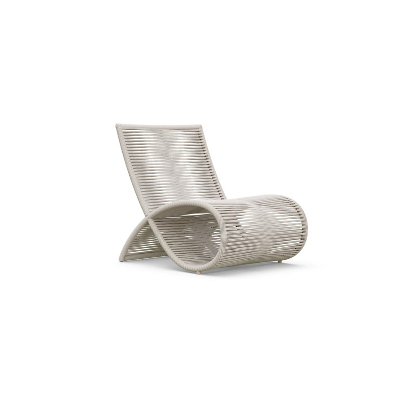 Wave Club Chair, Matte Ivory