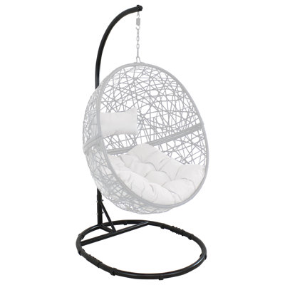 Alyssa Steel Egg Chair Stand - Black