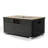 32" Propane Gas Fire Pit Table With Propane Tank Cover 2-Pieces, 50000 BTU Rectangular Steel Fire Pit With Beautiful Wicker Base For Outside Garden-1711540463
