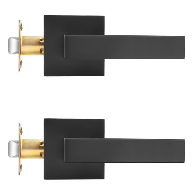 Black Single Dummy Door Lever