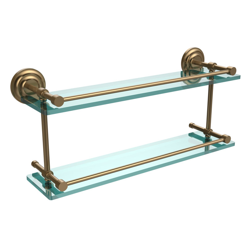 Étagère 2 pièces à niveaux leamore, Bronze brossé, H 8 po x l 22 po x P 5 po