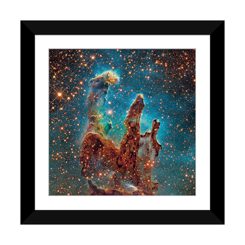 16, the eagle nebula (ngc 6611) ii», reproduction d’impression sur toile, H 16 po x l 16 po x P 1 po, Blanc