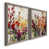 Toile avec cadre gris