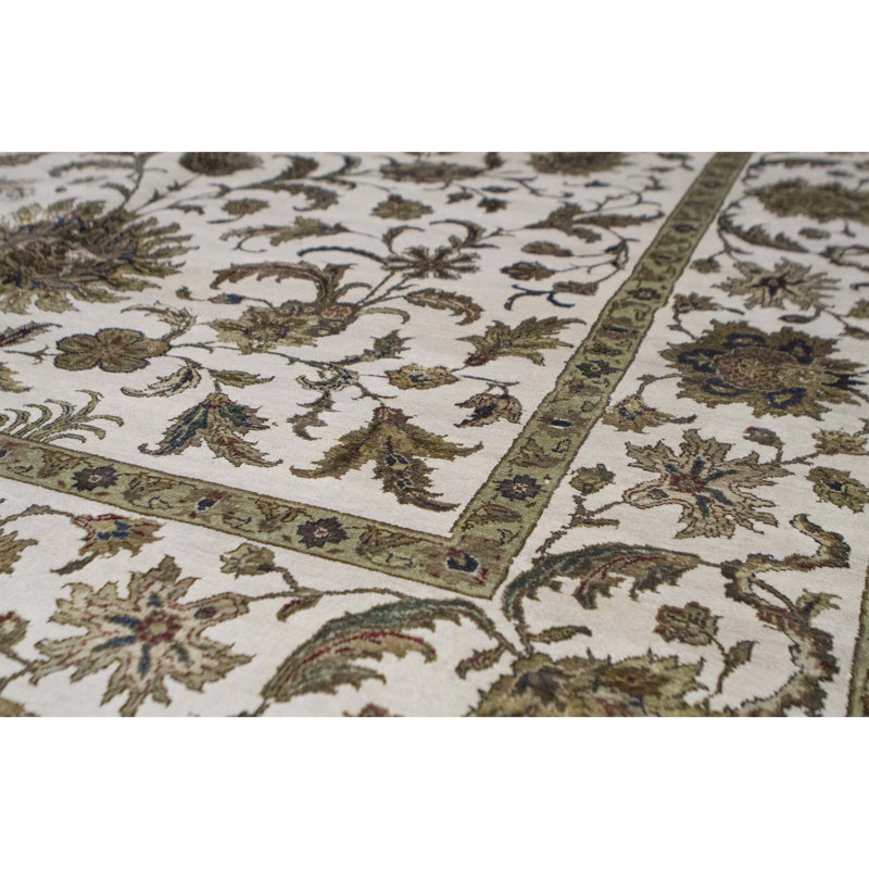 Chantel Oriental Area Rug in Ivory, Rectangle 4' x 6'4"
