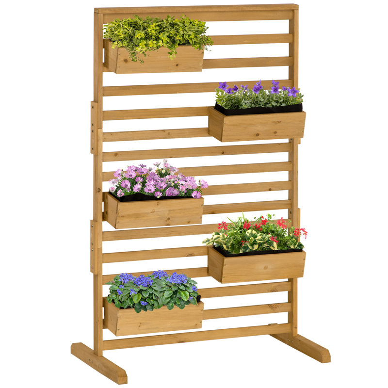 Freestanding Outdoor Plant Stand for Patio, Garden, Balcony, Porch