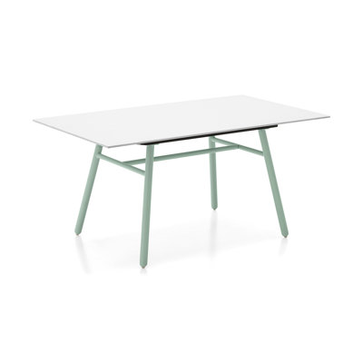 Yo! Outdoor Dining Table with Metal Legs by Connubia