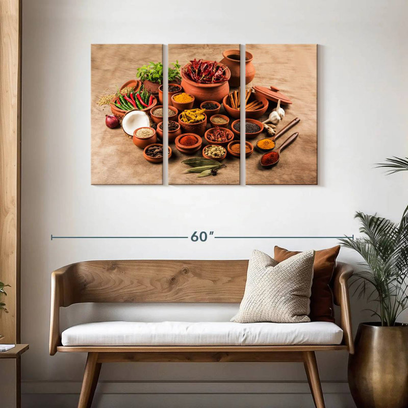 Yarlin Indian Spices, 28" H x 45" W
