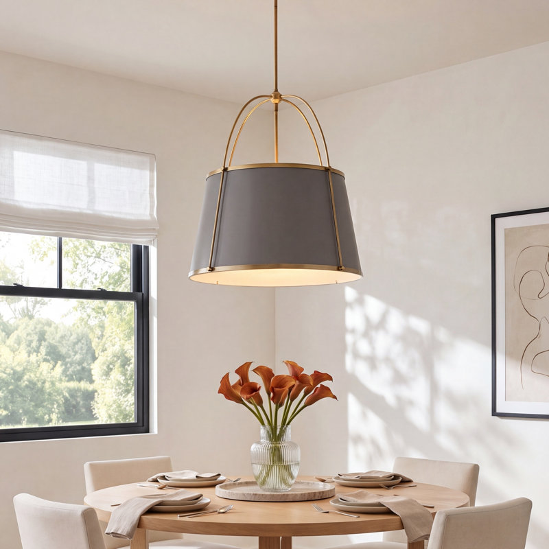Moxie 4-Light Chandelier, Warm Brass