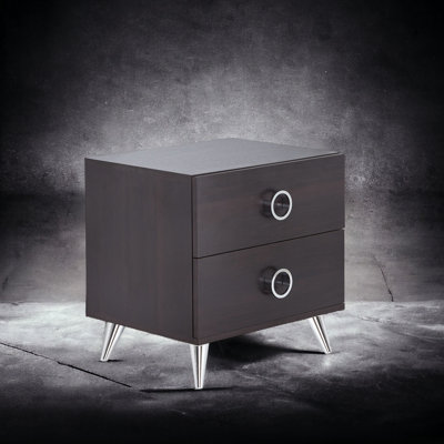 Accent Table With Spacious Drawer Storage And Style Contemporary Compartments