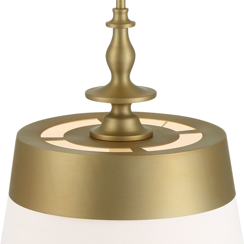 Itoro 1 - Light Brushed Gold Drum Pendant