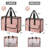 Large Utility Tote Bag with Multi Pockets Foldable Tote Bag