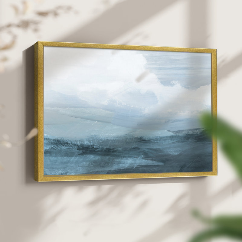 Azure Rising IV - reproduction encadrée - réversible, H 22 po x l 28 po