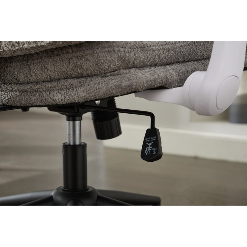 Chaise à pieds croisés avec accoudoirs rabattables, chaises pivotantes confortables avec siège large pour femmes, fauteuil de coiffeuse à maquillage réglable pour appartement, maison, bureau