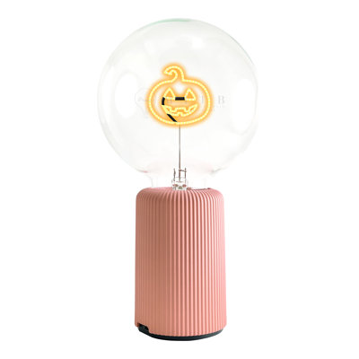 Ampoule HALLOWEEN PUMPKIN Lampe de table ambre avec base PORTABLE Pop Nomad
