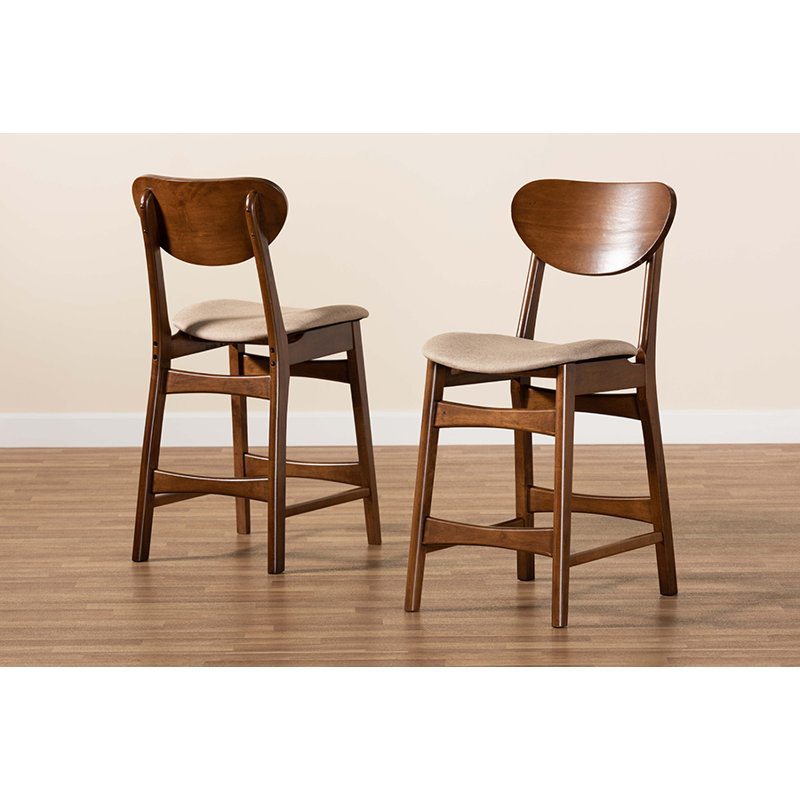 Tabouret de comptoir 24 po Finkelstein, Polyester beige
