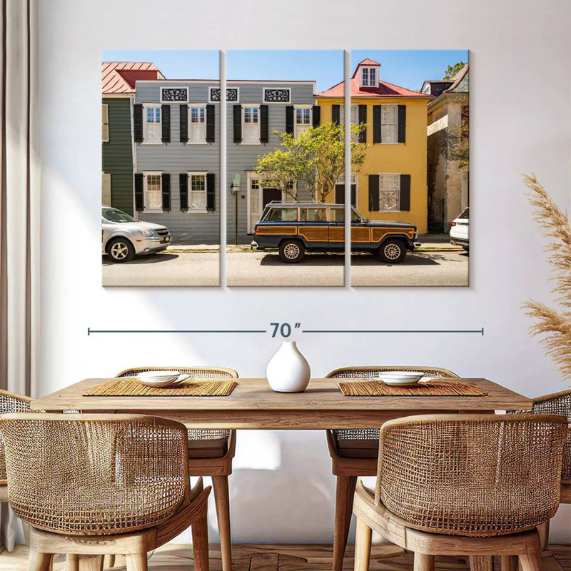 Rorry Houses In Charleston, 32" H x 50" W