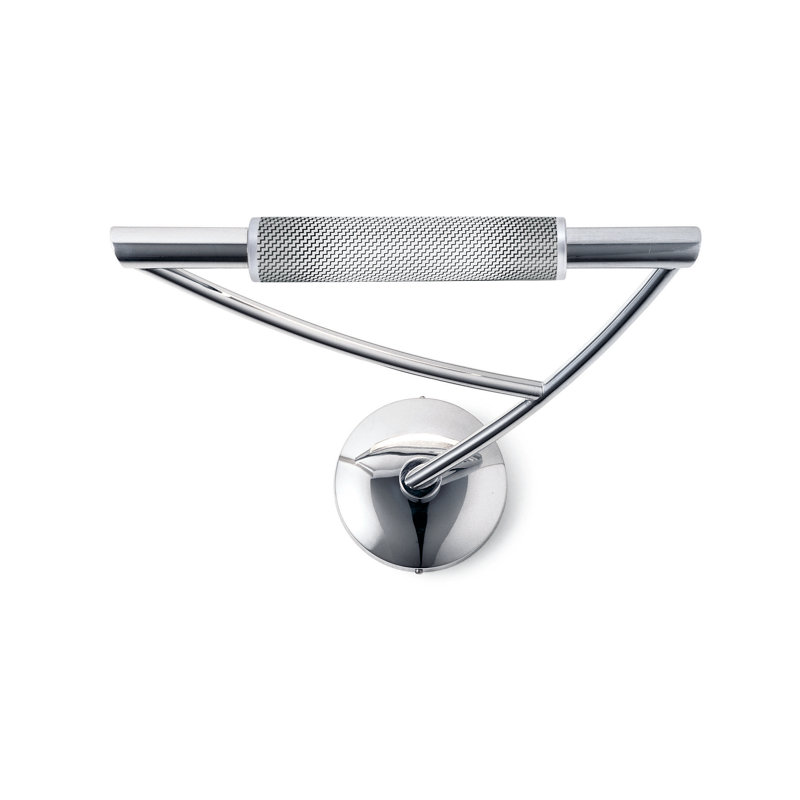 Wing 1-Light Armed Sconce, Chrome Plated, Right Extending