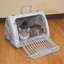 Porte-chat pliable Sport Pet avec lit imperméable - Porte pliante en plastique