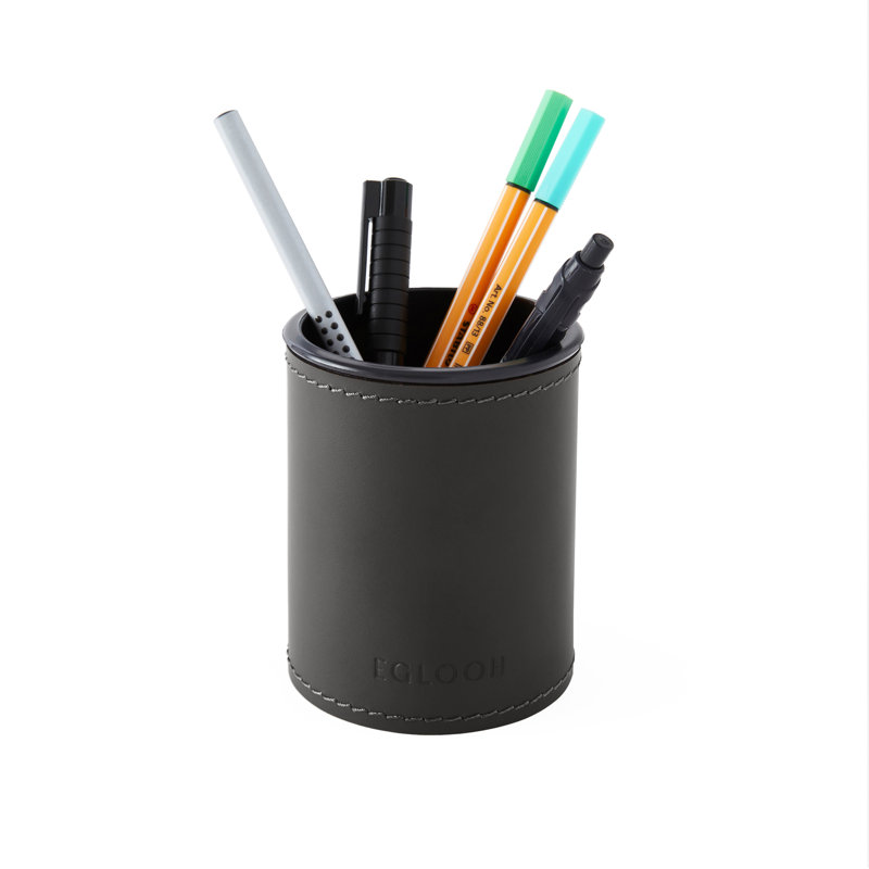 Bettard Leather Pen Holder, Anthracite Grey