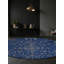 Tapis bleu lavable à la machine-602467097