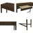 Fluted Dark Brown Console Table With 2 Function - Foyer Feature Hallway
