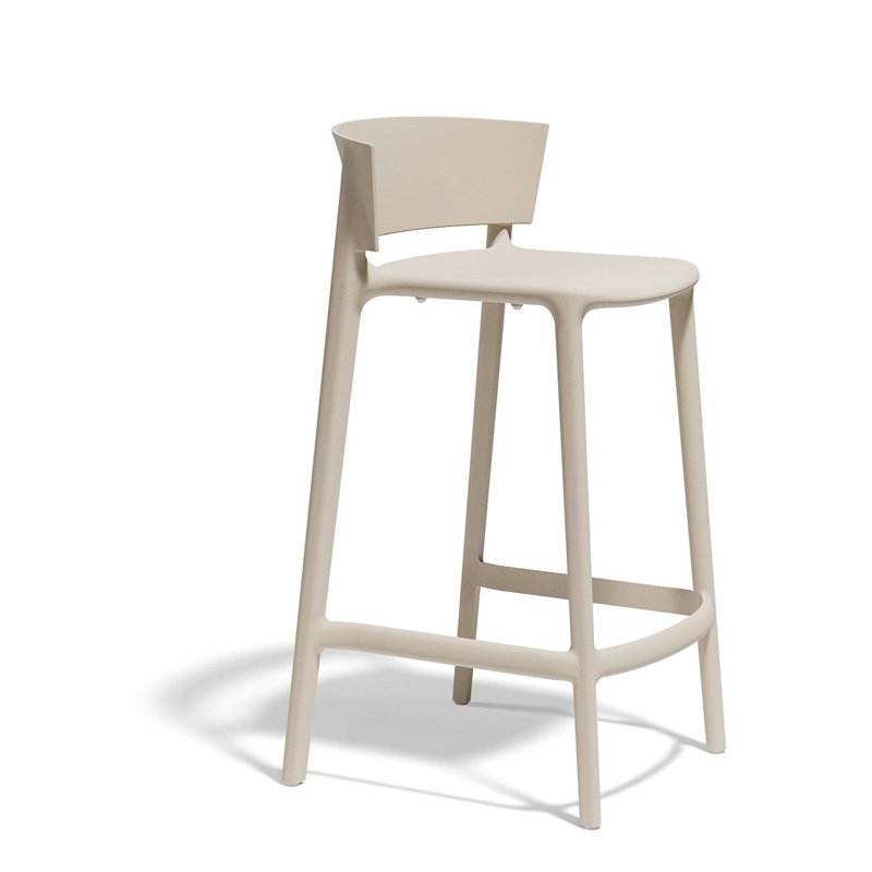 Africa Bar / Counter Stool (Indoor/Outdoor), Ecru, 26"