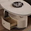 Light luxury design with wheel coffee table-110413718