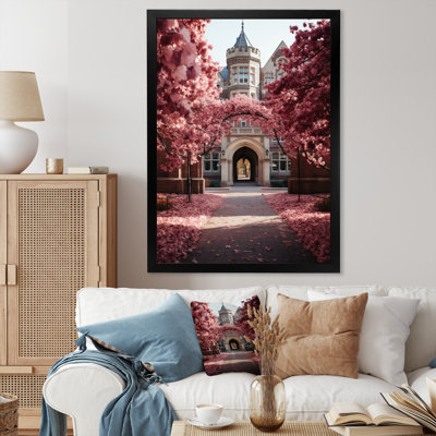 Université rose «Welcome» extrêmement sur toile