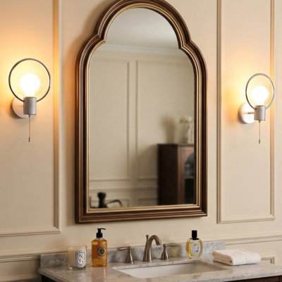 Silver Wall Sconce Set of 2