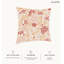 Housse de coussin floral en polyester