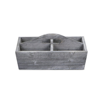 Four Compartment Wooden Caddy