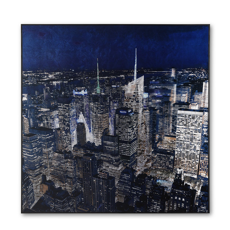 «New York Skyline», art acrylique